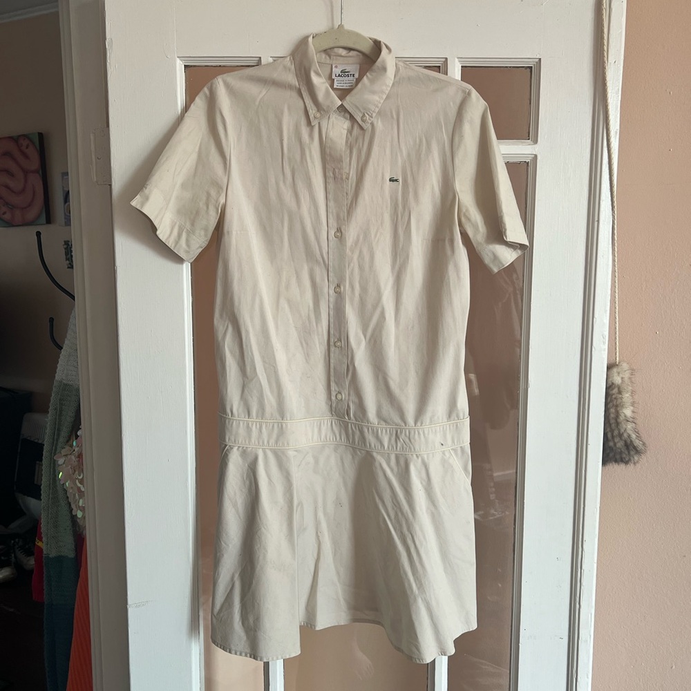 Vtg Lacoste low waisted tennis dress